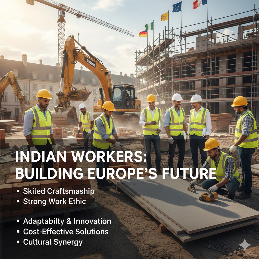 Most Relevant Trades and Jobs in Europe for Non-European Workers (2026 Guide) construction workers from india